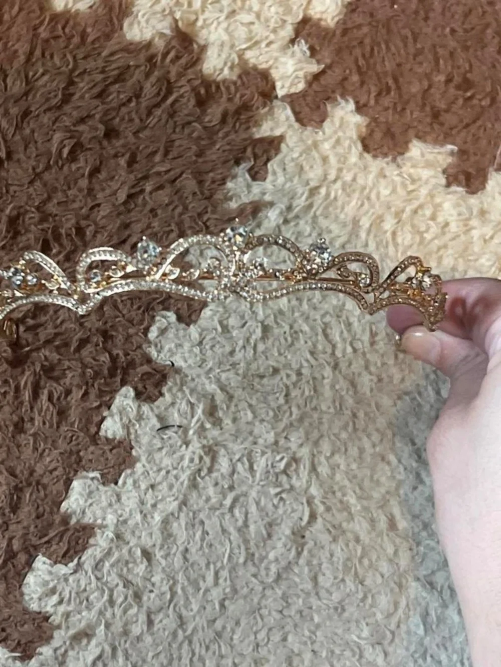 Women's Gold and White tiaras